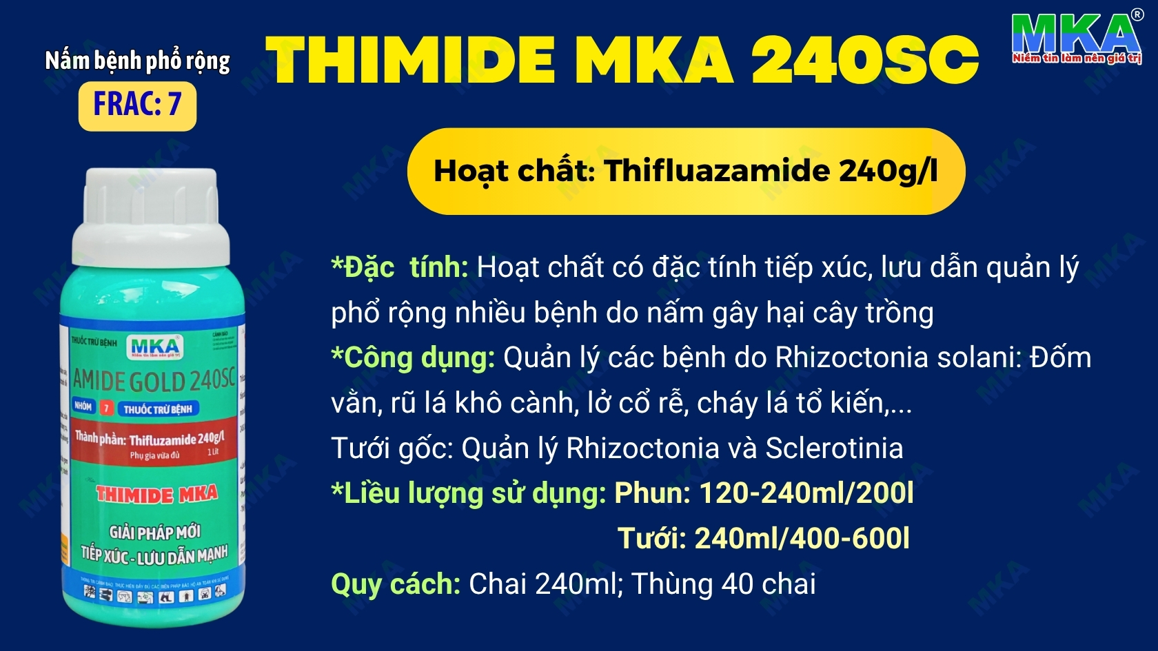 Thimide MKA hoạt chất thifluzamide 240g/l